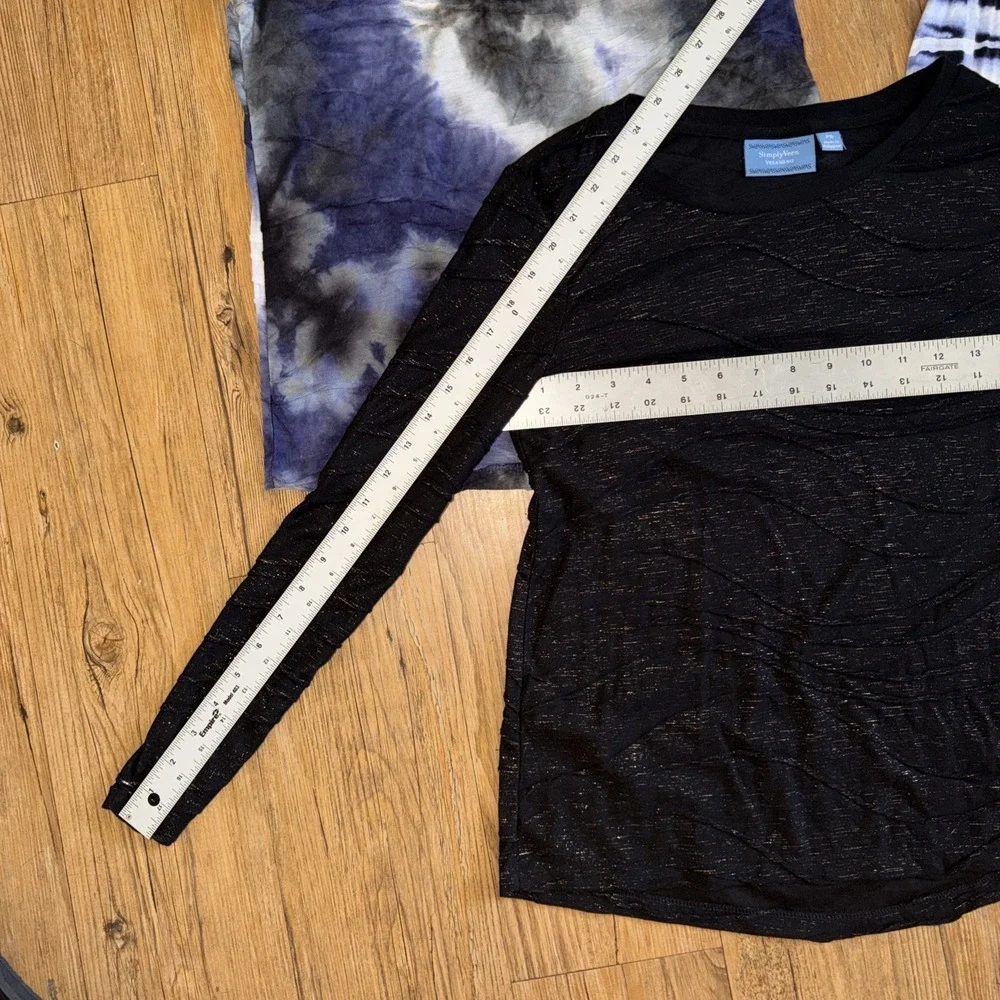 simply vera wang tops Lot Of 3 Women's Size Petite Small Colorful Lightweight I - Picture 3 of 10